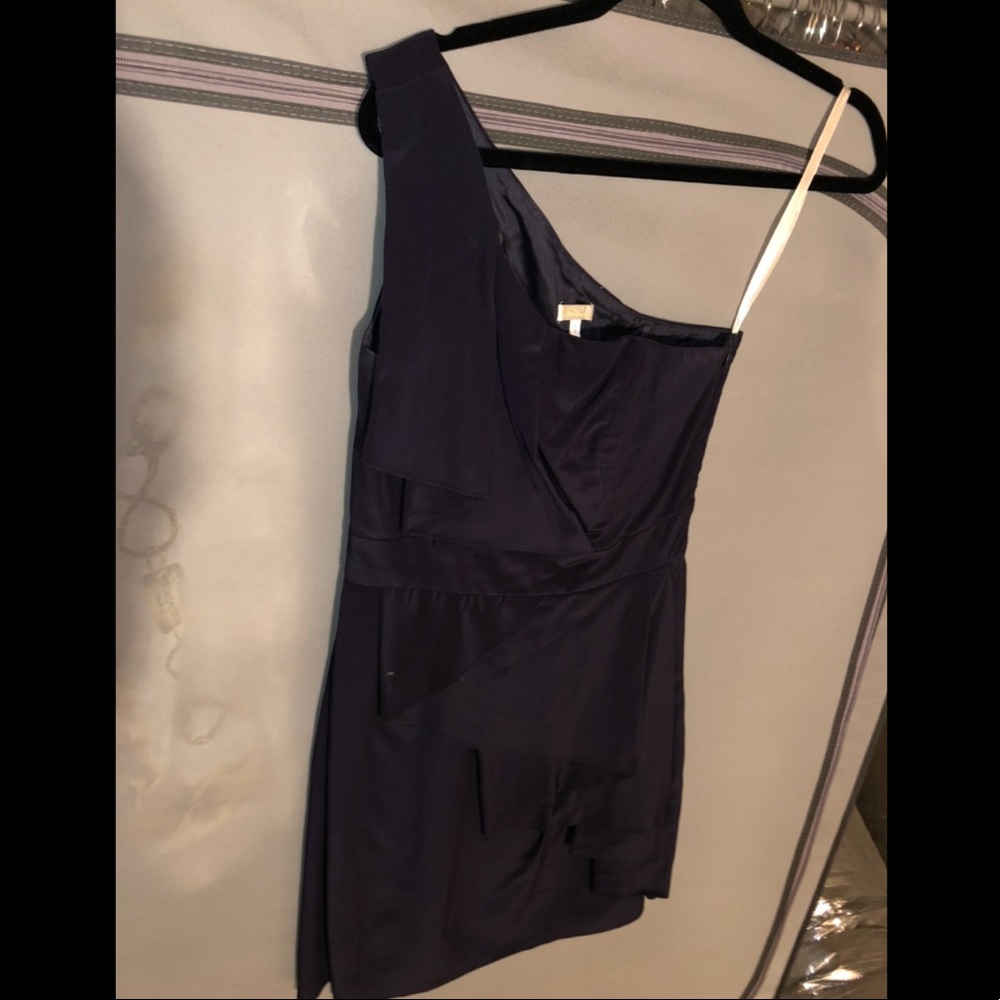 Shoshanna fully lined size 2 silk dress navy blue